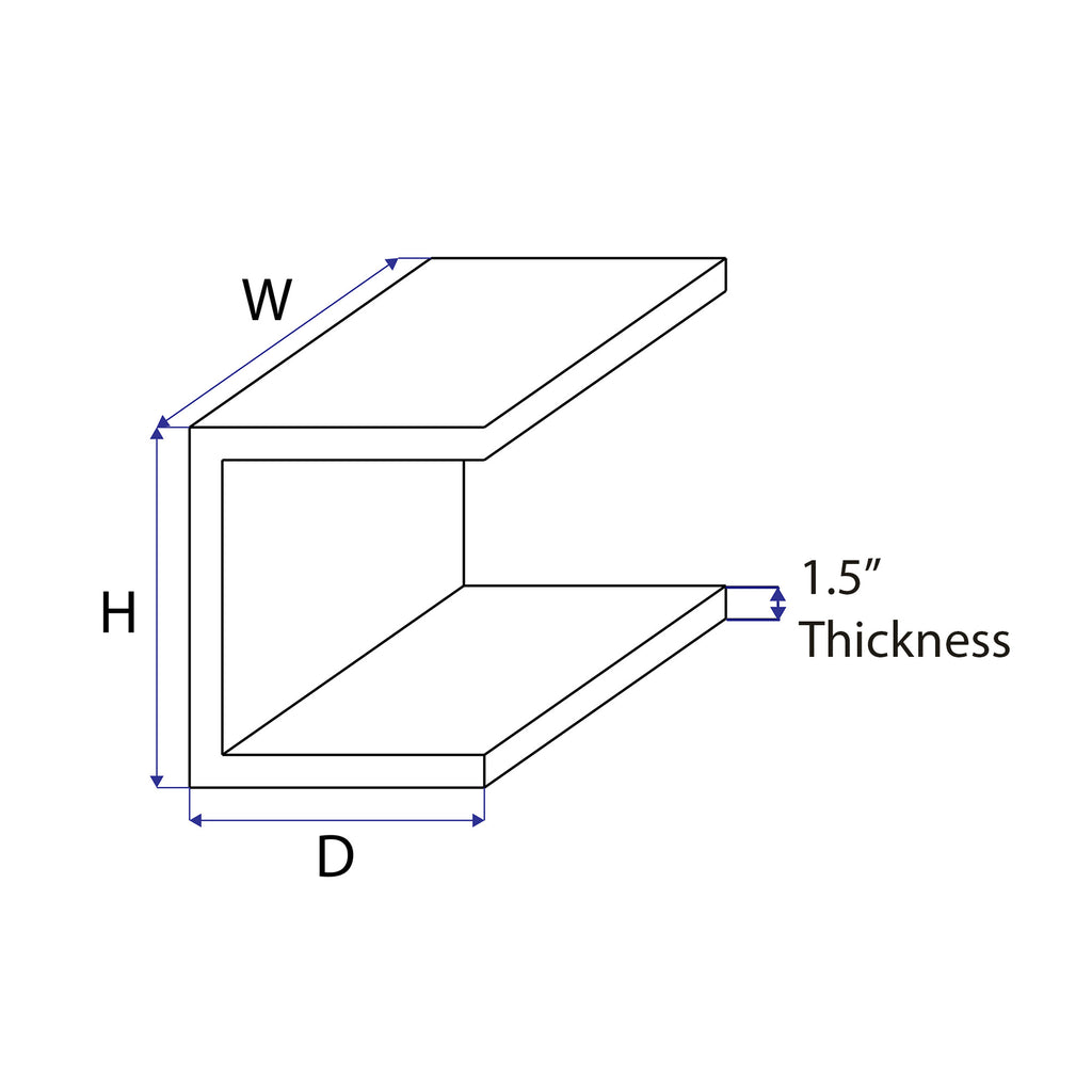 C-Shape side table diagram