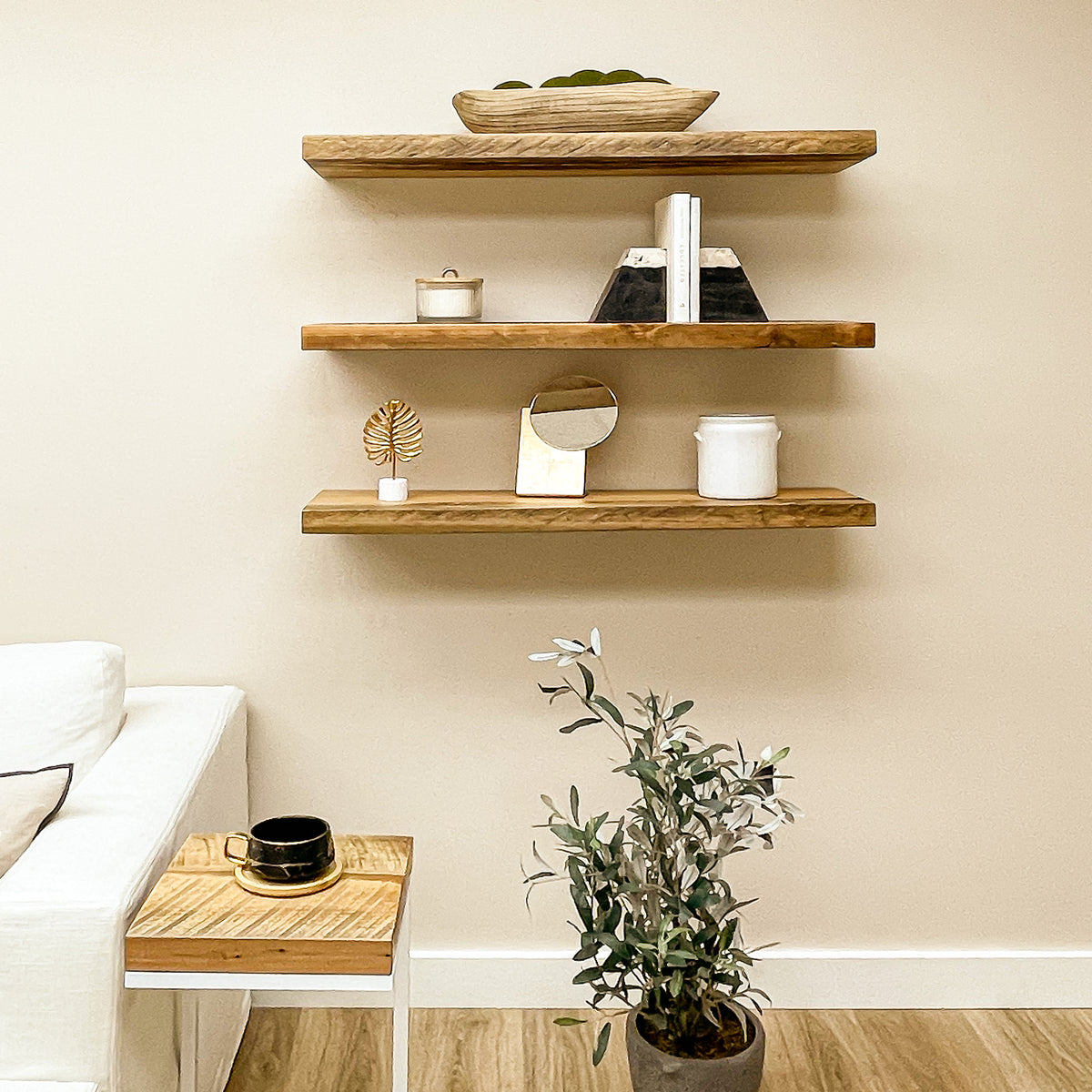 RECLAIMED WOOD FLOATING SHELVES | Urbandi