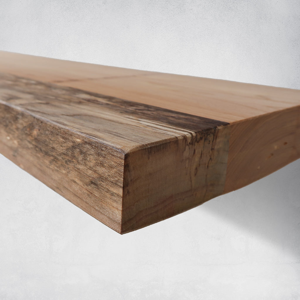 Reclaimed Natural Wood Floating Shelf