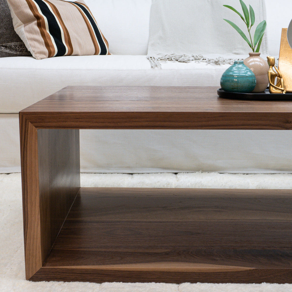 living room coffee table with extra storage