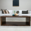 square coffee table with storage