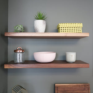 Walnut Floating Shelves | Urbandi