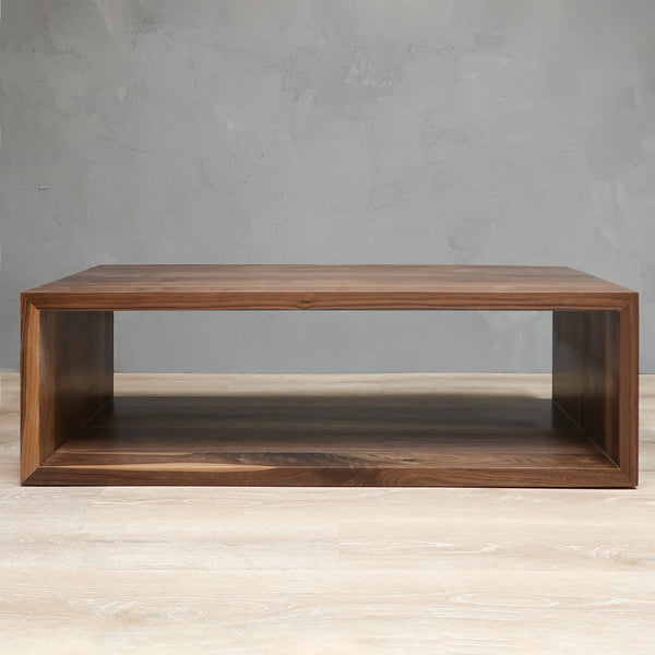 walnut living room coffee table main